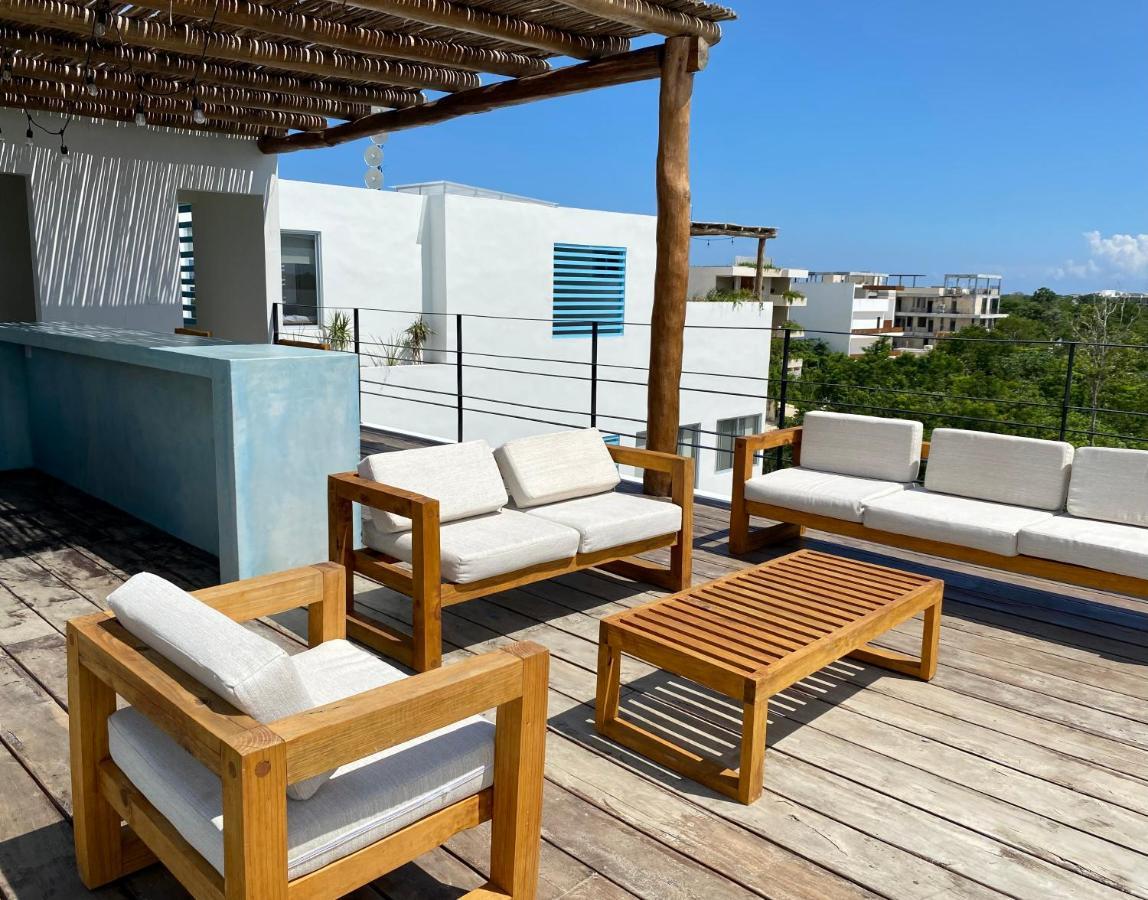 Rosa Azul Tulum Aparthotel Esterno foto